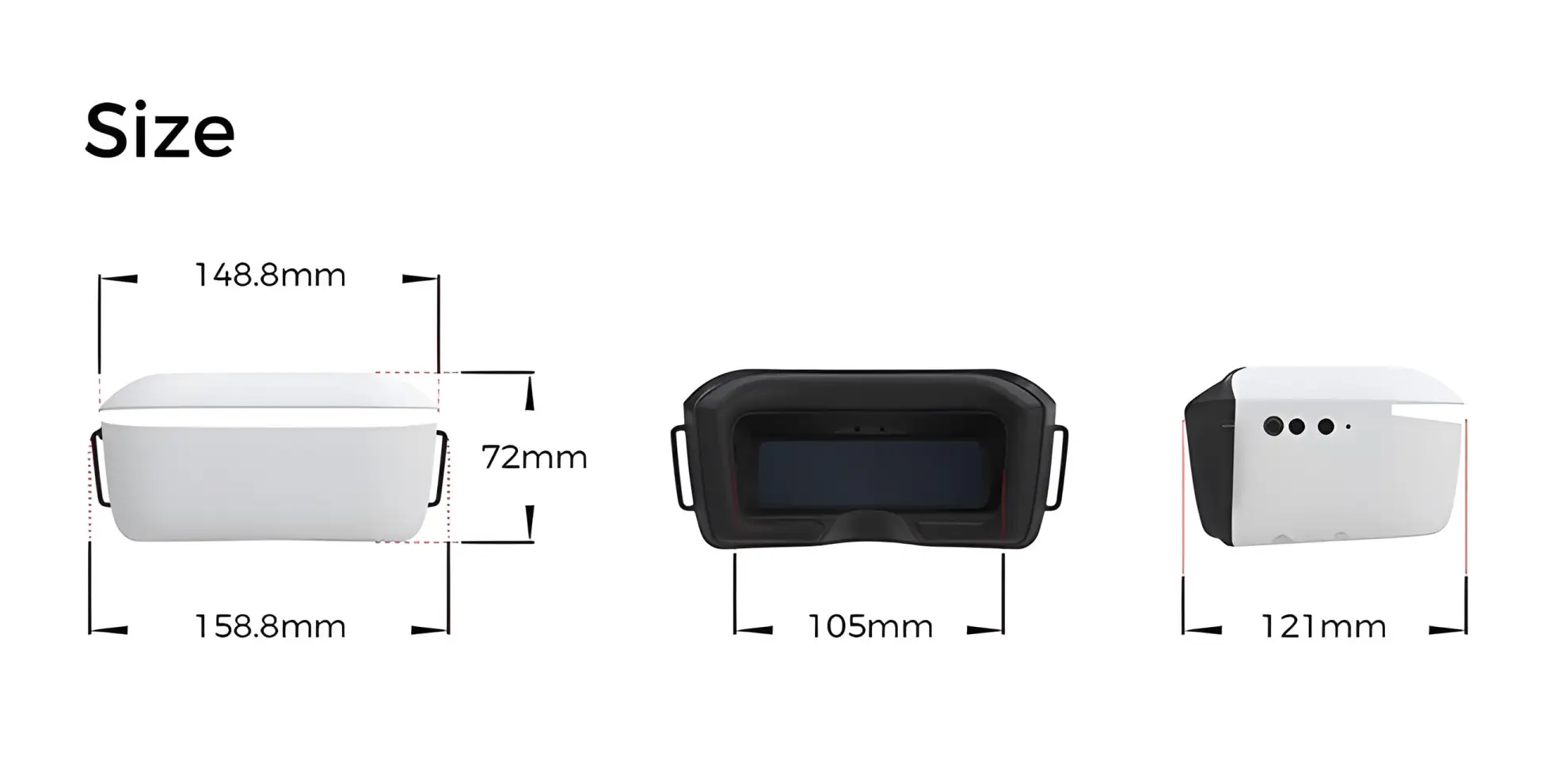 caddxfpv walksnail avatar hd goggles l 1080p pc h5 size