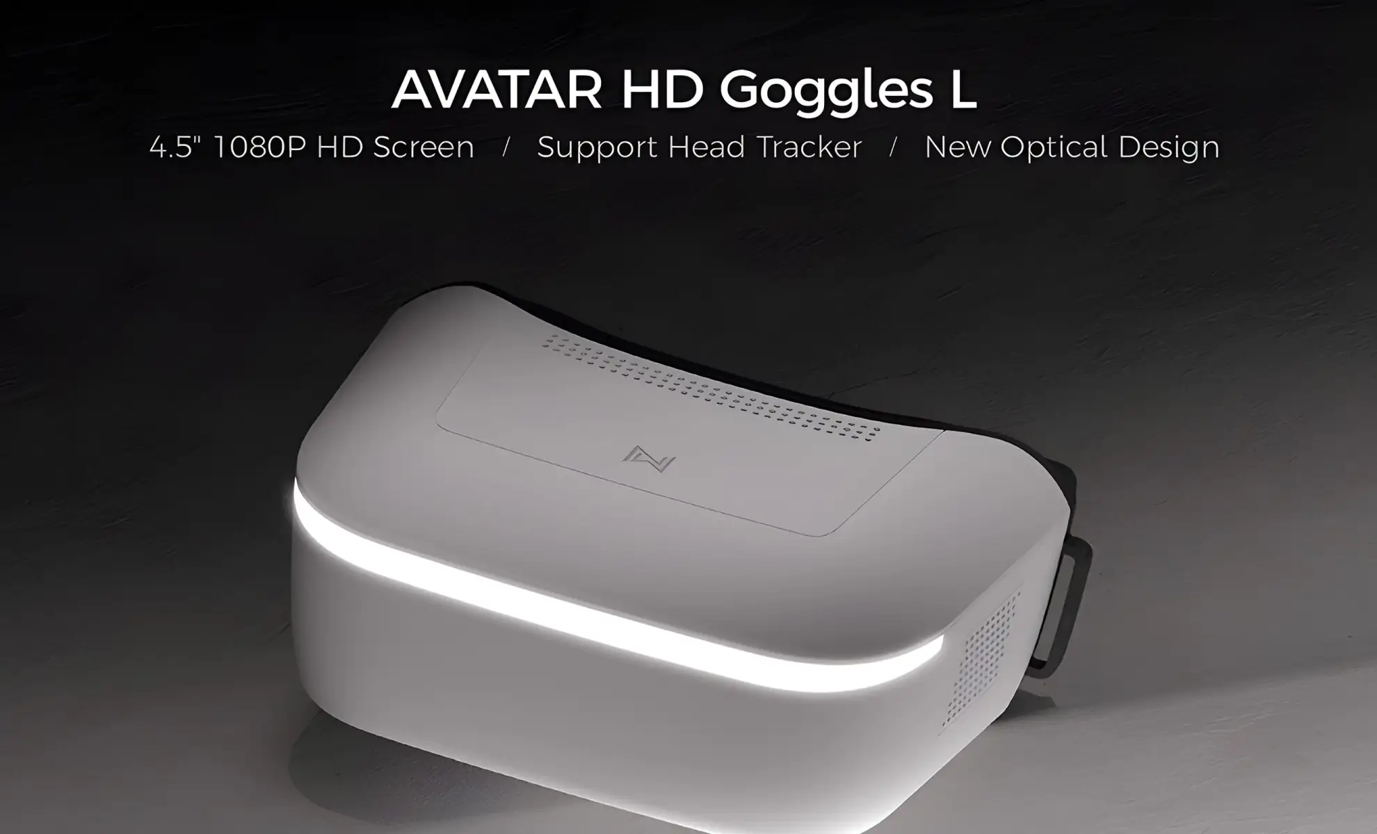 caddxfpv walksnail avatar hd goggles l 1080p pc h5 super head tracker