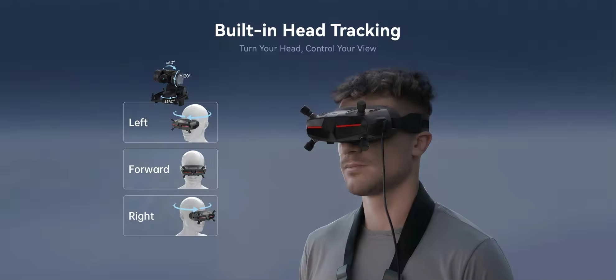 caddxfpv walksnail avatar hd goggles x built in head tracking