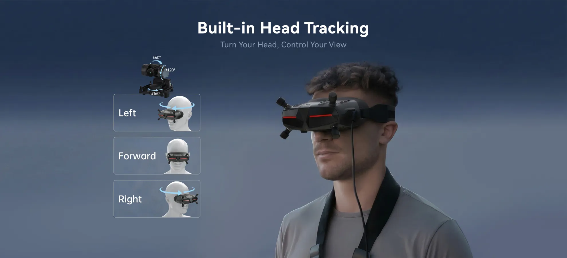 caddxfpv walksnail avatar hd goggles x built in head tracking