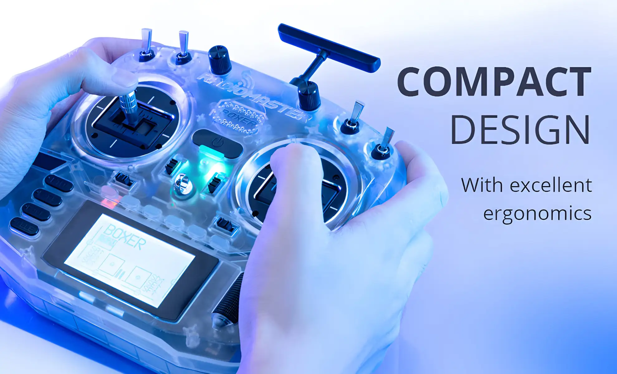 compact design with excellent ergonomics