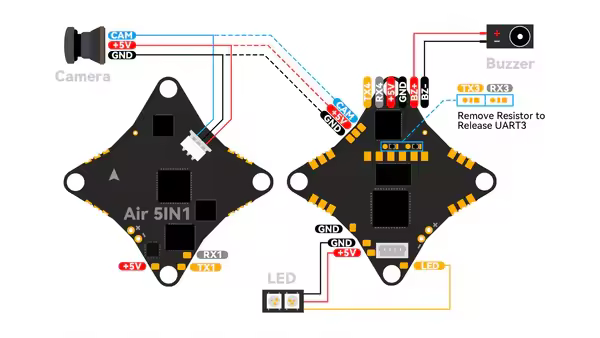 connecting external rx vtx 2