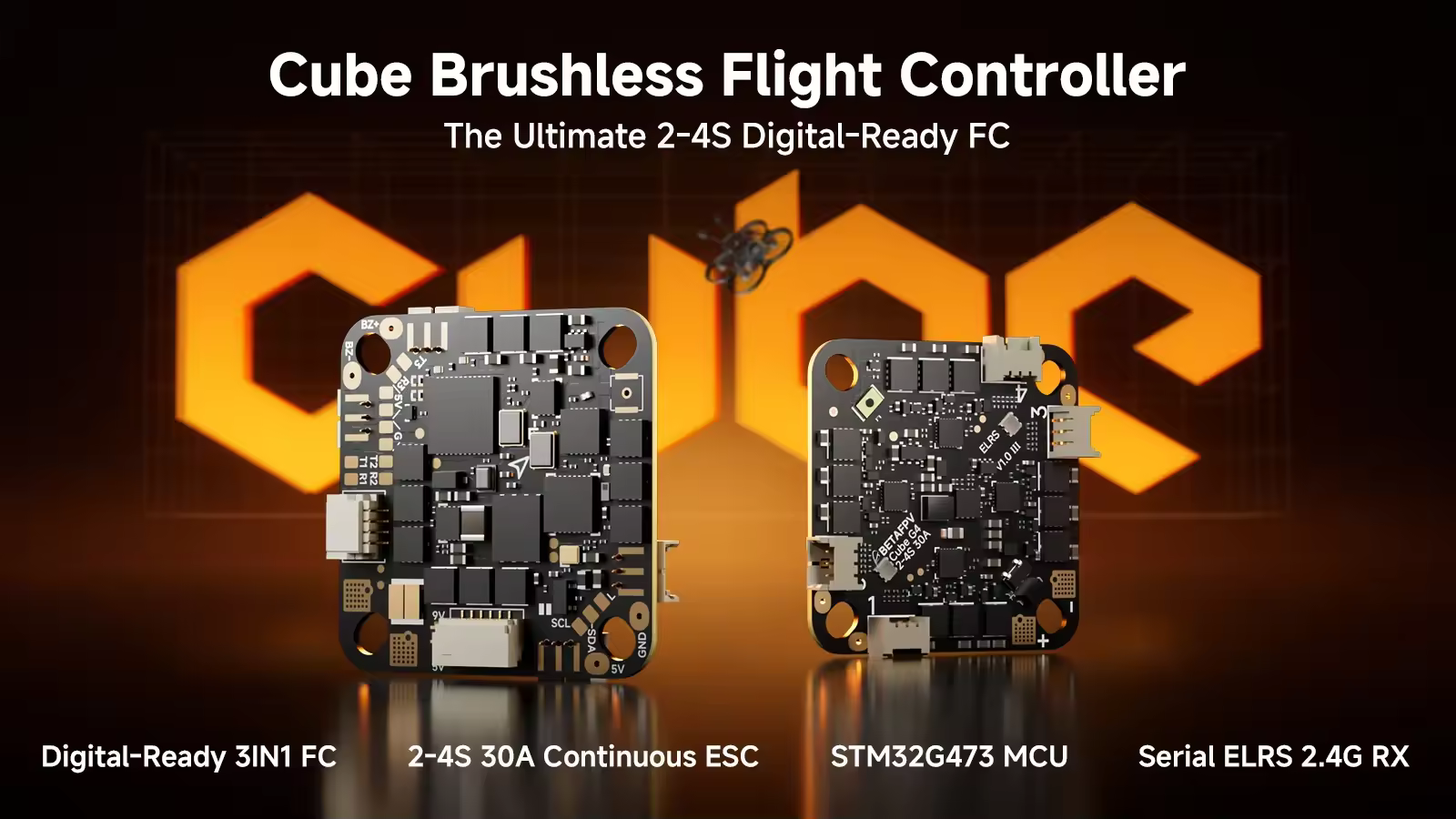 cube 2 4s brushless flight controller