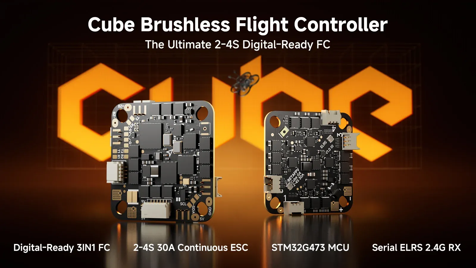 cube 2 4s brushless flight controller