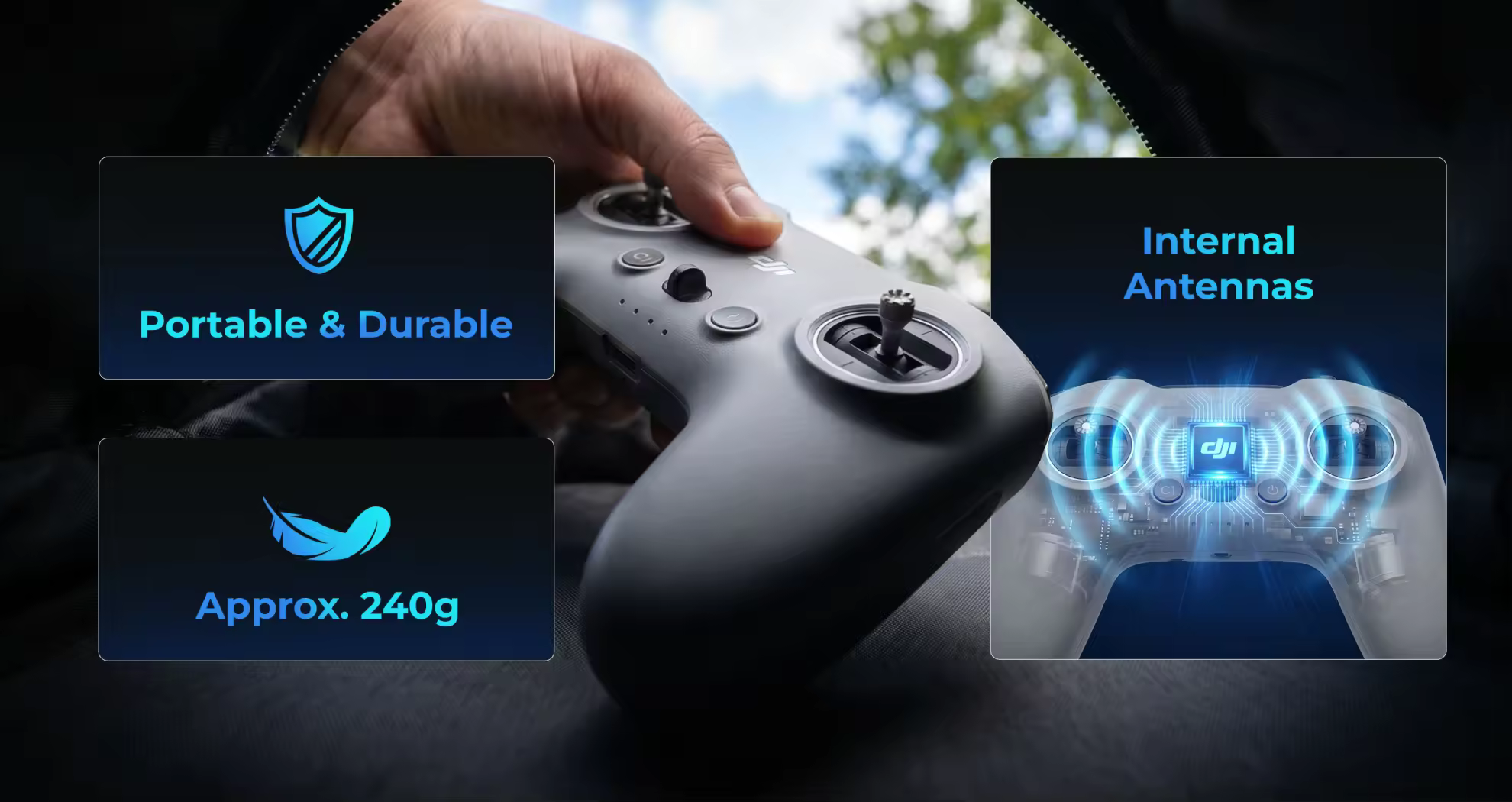 dji fpv remote controller 3 lightweight pc