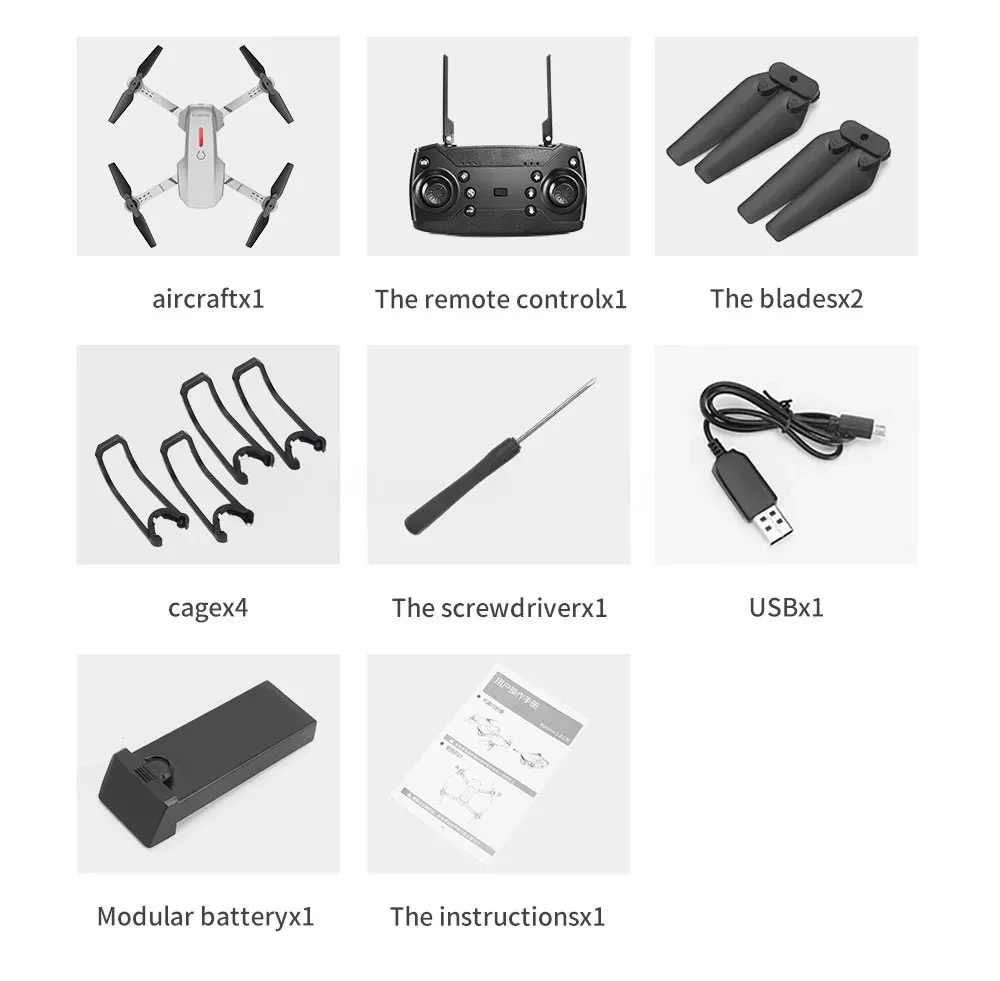 e88 toy drone parts package