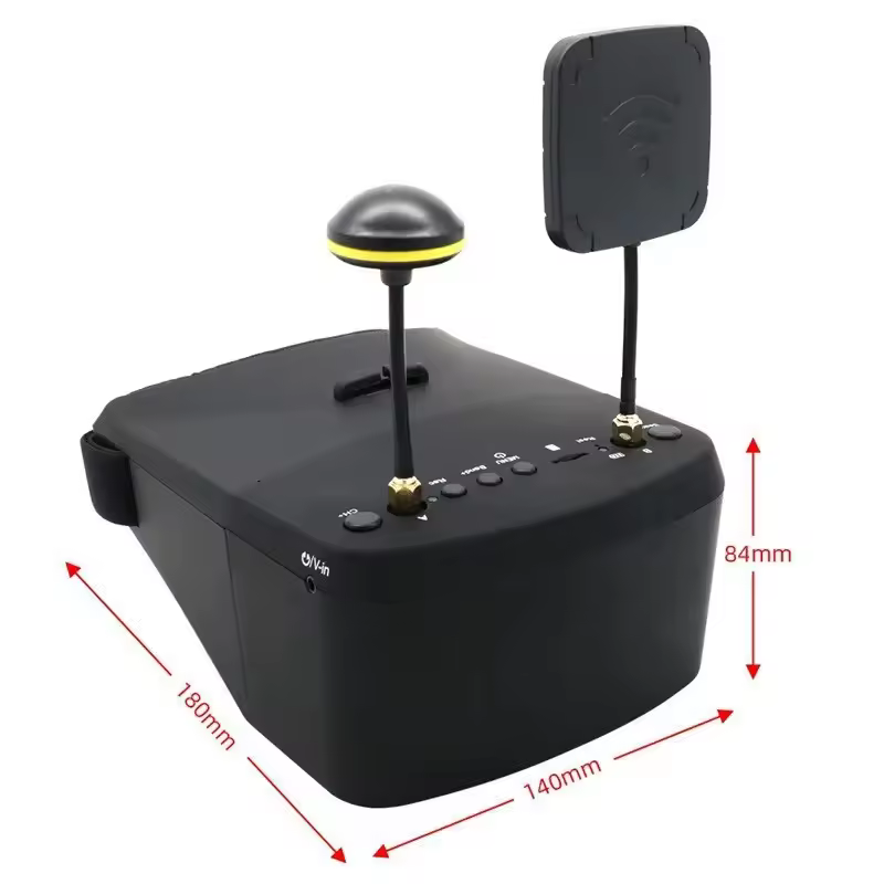 Eachine EV800D 5,8 GHz 40 Kanäle Diversity-FPV-Brille mit DVR Abmessungen