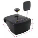 Eachine EV800D 5,8 GHz 40 Kanäle Diversity-FPV-Brille mit DVR Abmessungen
