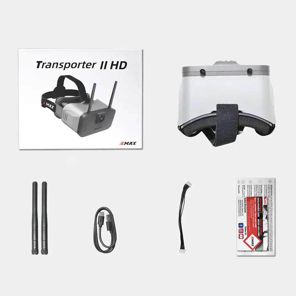 emax transporter ii hd fpv goggle package