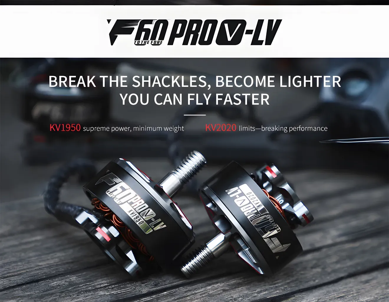 T-Hobby F60PROV-LV 2207.5 Brushless Racing Motor Fly Faster