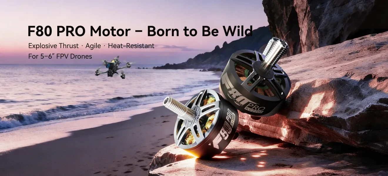 f80 pro motor born to be wild for 5 6 inch drone pc
