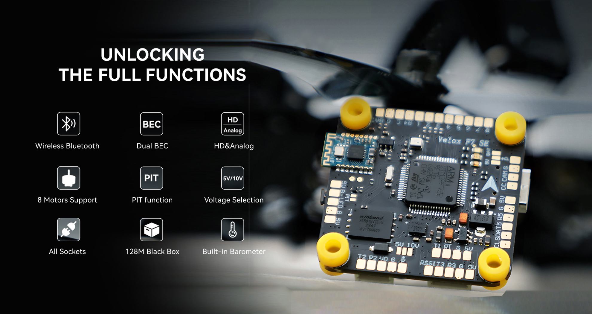 features of thobby velox f7 se fc pc