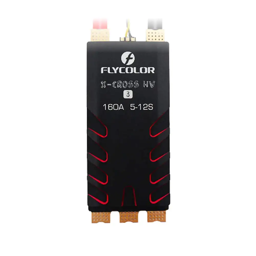 flycolor x cross hv3 esc 60a 80a 120a 160a 5 12s blheli 32 high voltage power for heavy lift drone