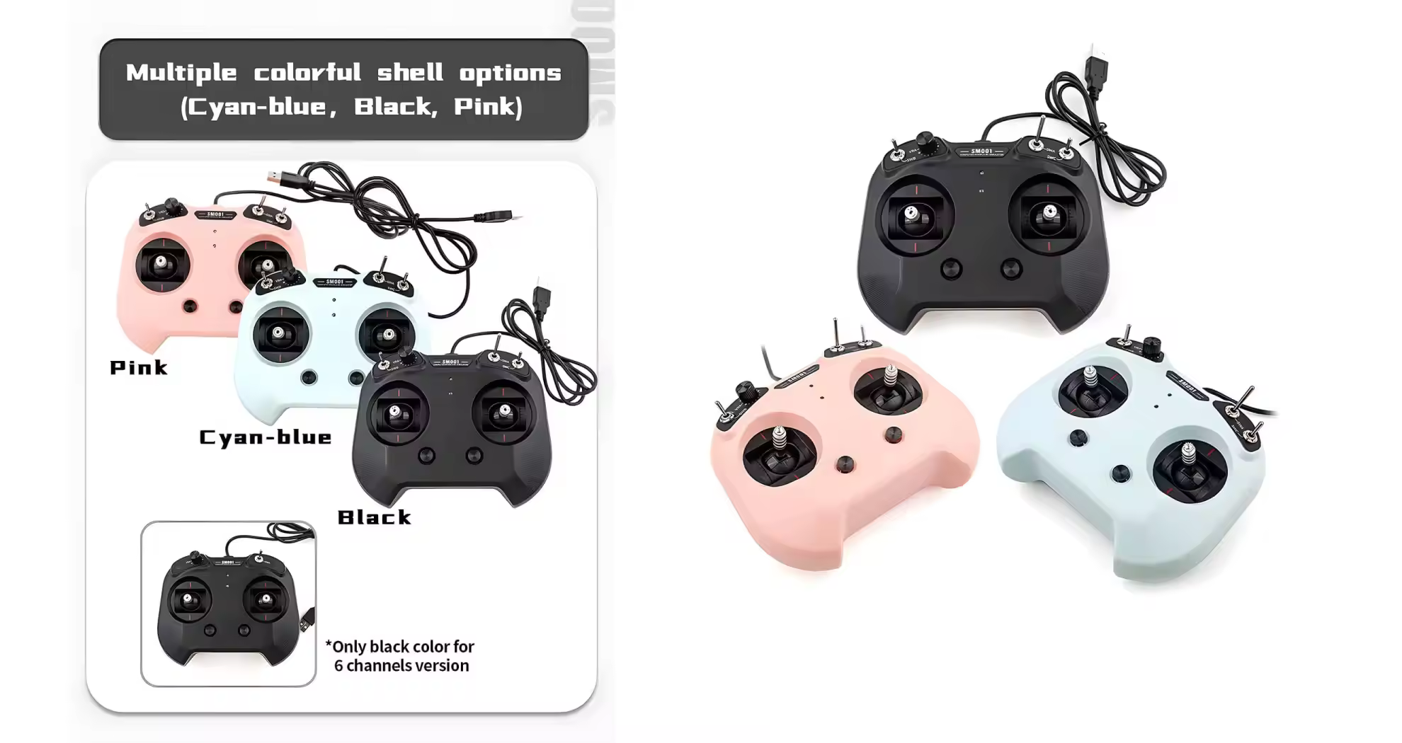flysky fs sm001 6 8ch fpv drone simulator controller pc 3