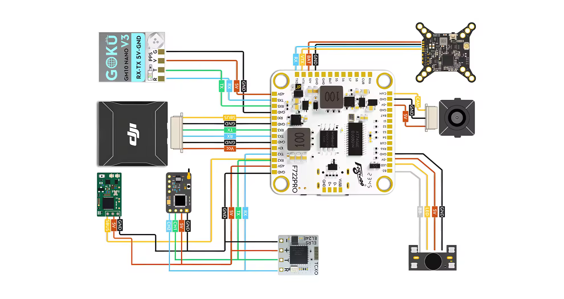 flywoo f722 55a wiring diagram dji pc