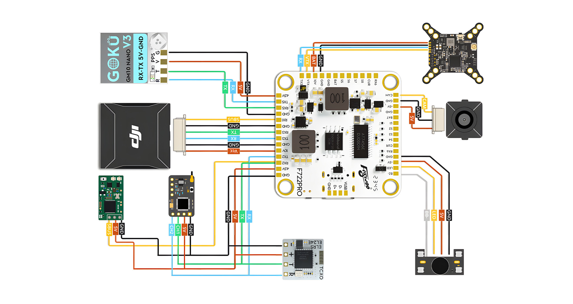 flywoo f722 55a wiring diagram dji pc