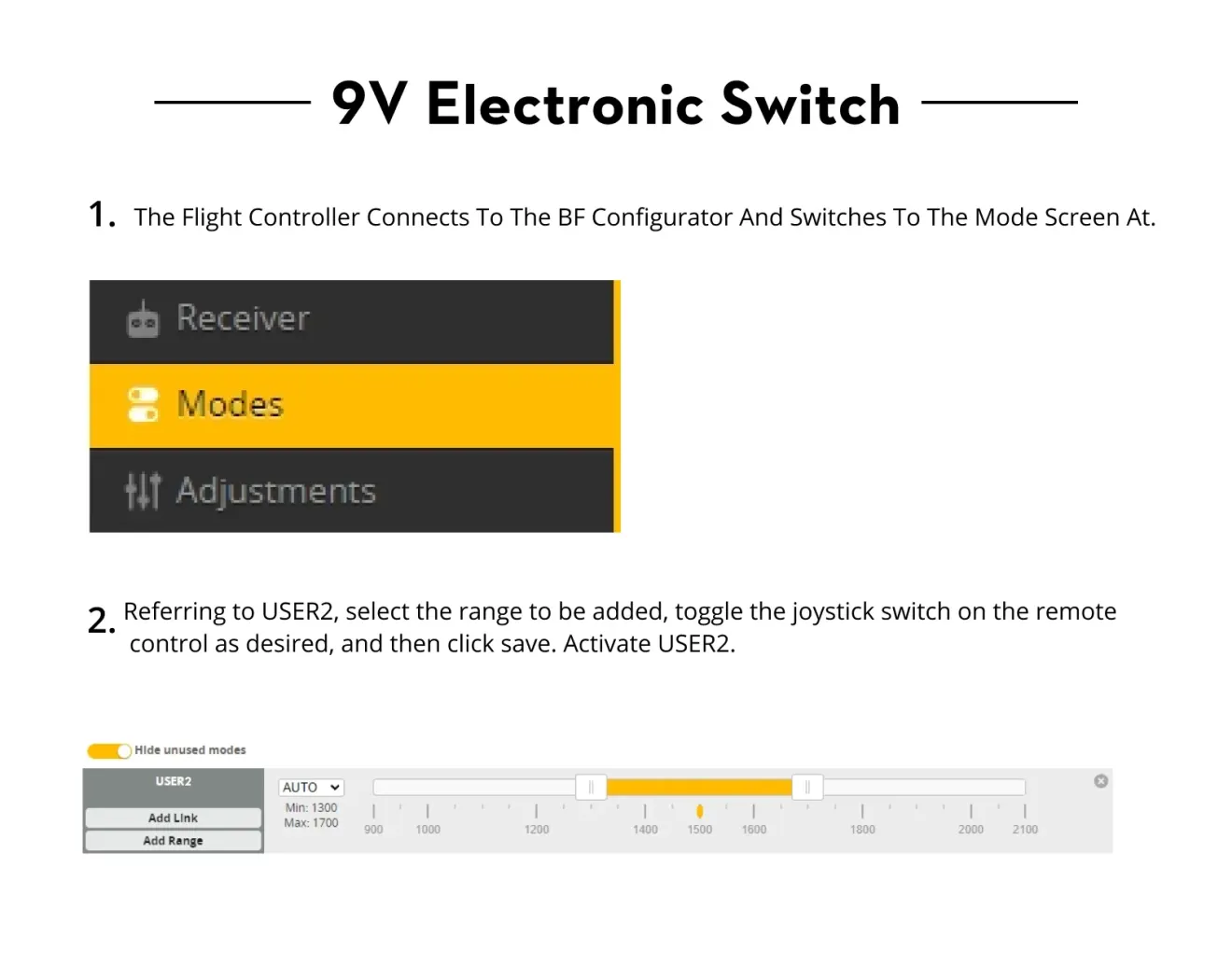 flywoo goku f405 hd 1 2s 12a elrs aio v2 9v electronic switch
