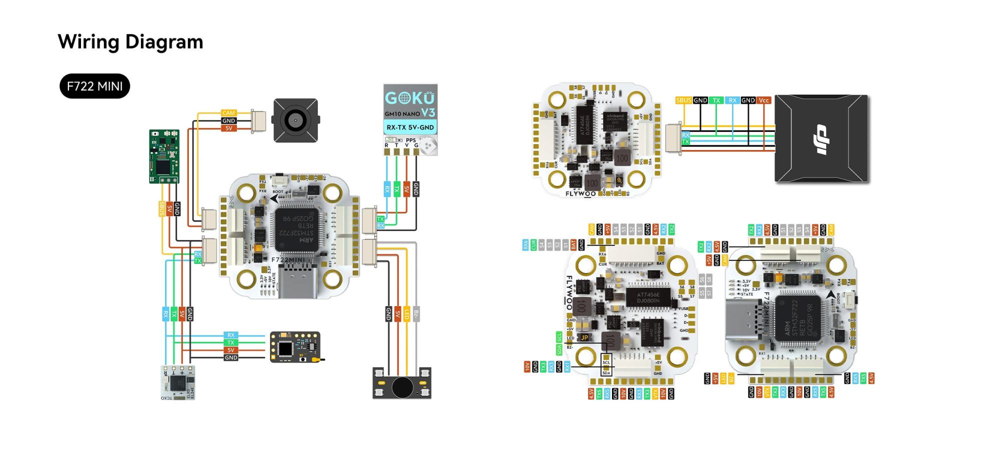 flywoo goku f722 pro mini v2 45a 32bit wiring diagram