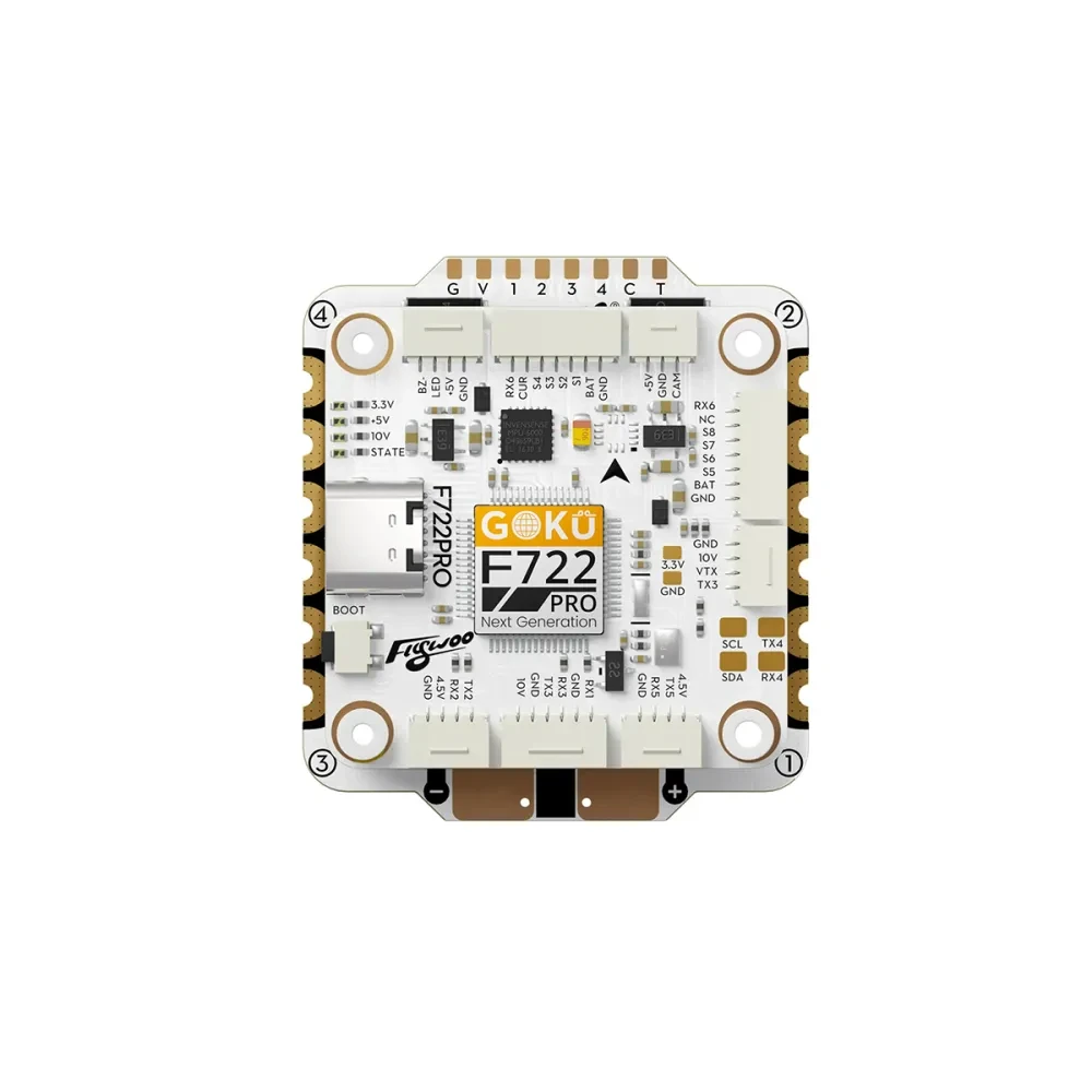 flywoo goku f722 pro v2 55a 32bit 128k 30x30 Stapel vorne