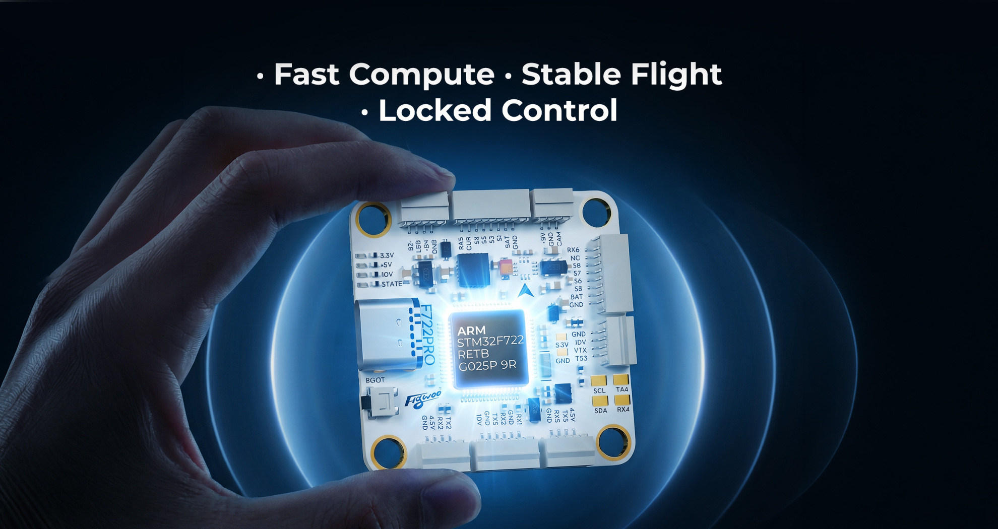flywoo goku f722 pro v2 55a stack STM32F722 fast compute