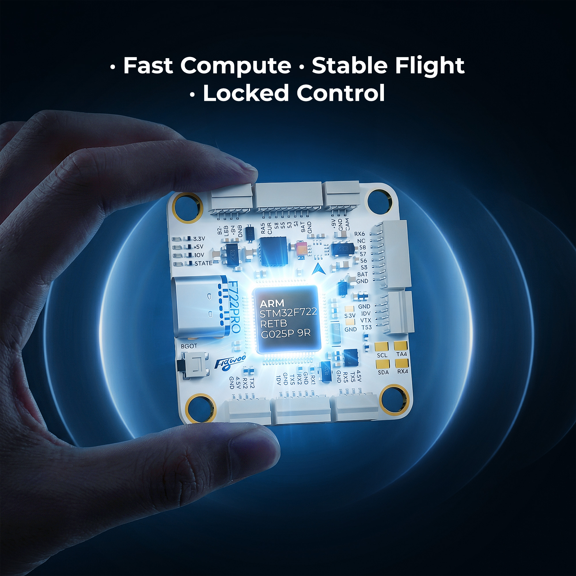 Flywoo GOKU F722 Pro V2 55A 32Bit 128K 30X30 Stack