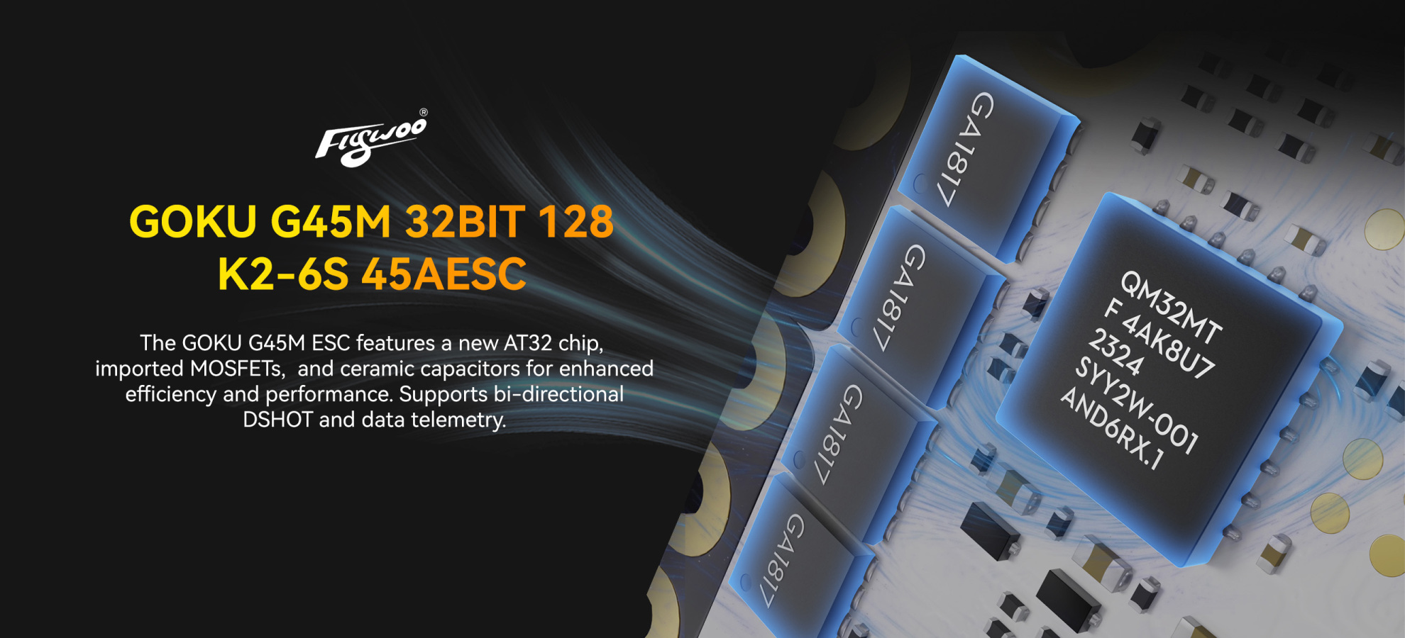 flywoo goku g45m 4 in 1 esc pc chip