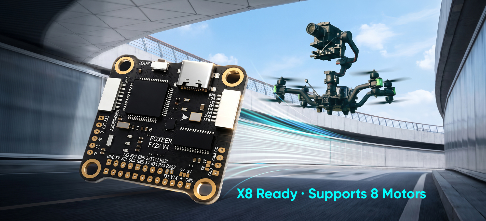 foxeer f722 v4 flight controller 3 pc