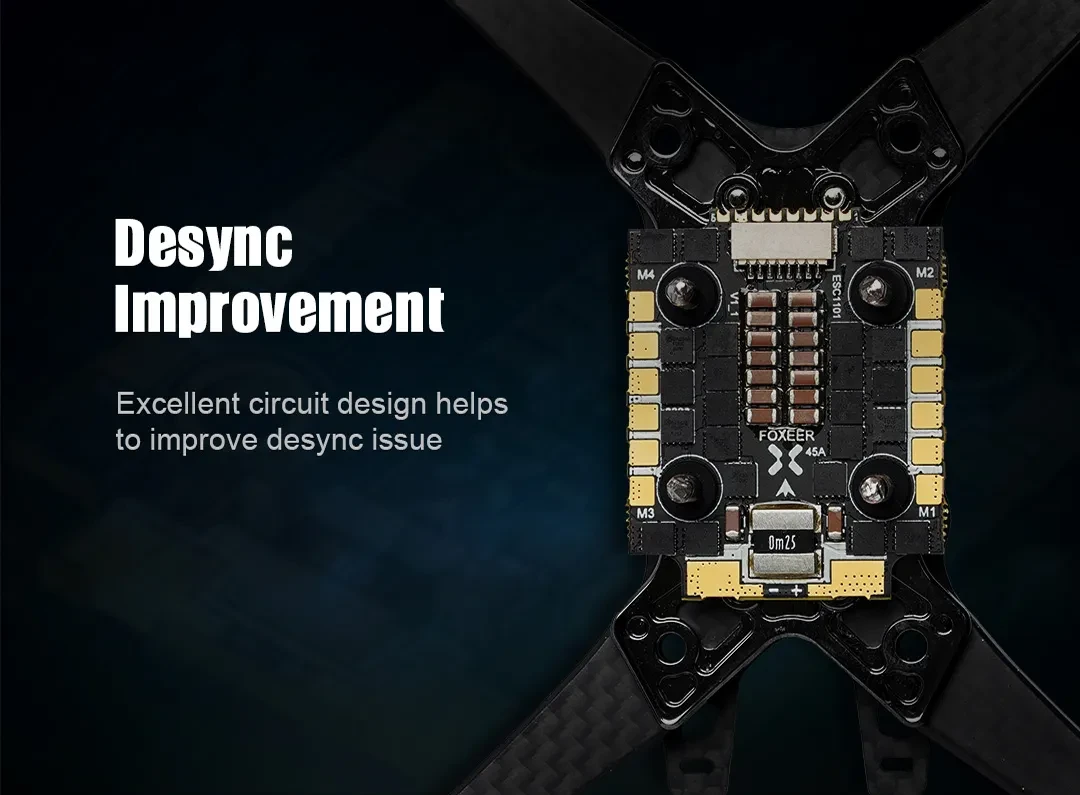 foxeer mini reaper 128k 45a bl32 4in1 esc desync improvement