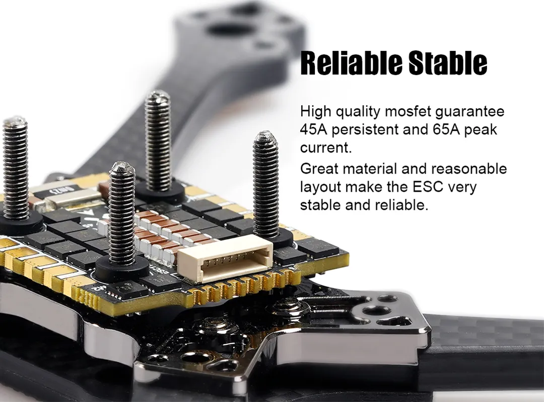 foxeer mini reaper 128k 45a bl32 4in1 esc reliable stable