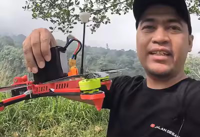 FPV Drone Flights Near Lava & Hot Ash Merapi