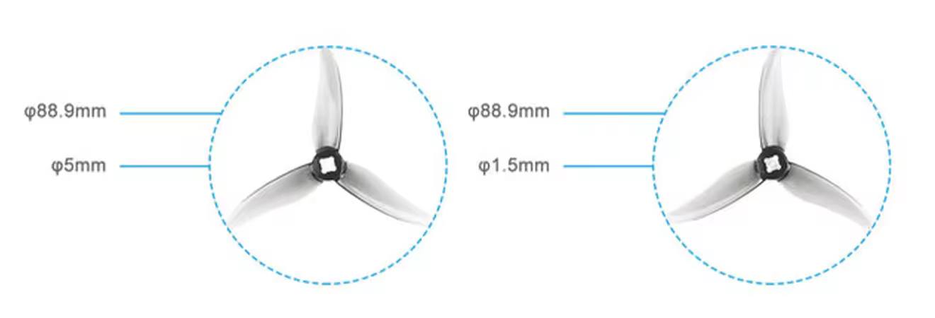 Gemfan 3520 3 Blade Propellers Configuration