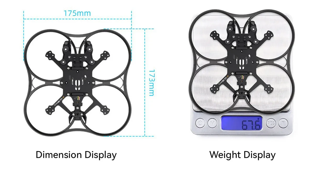 GEP-CL30 V2 O3 Frame Size and Weight