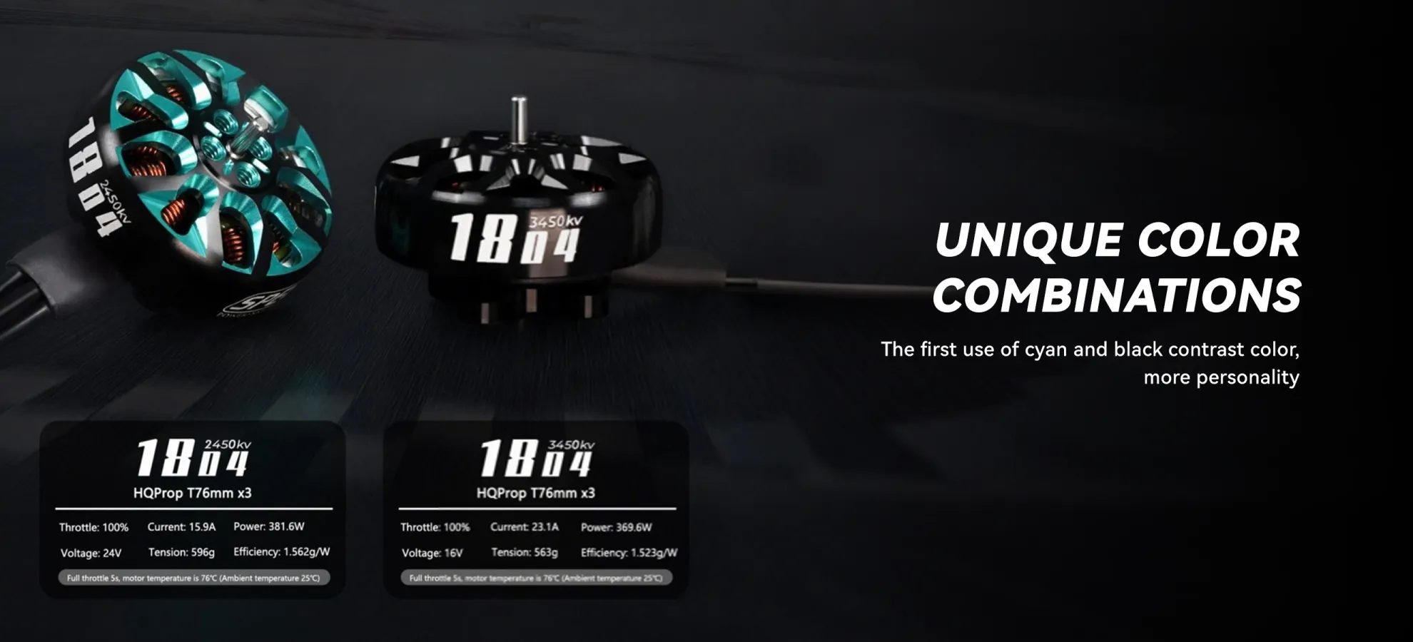 GEPRC Speedx2 1804 2450kv 3450kv Motor Colors