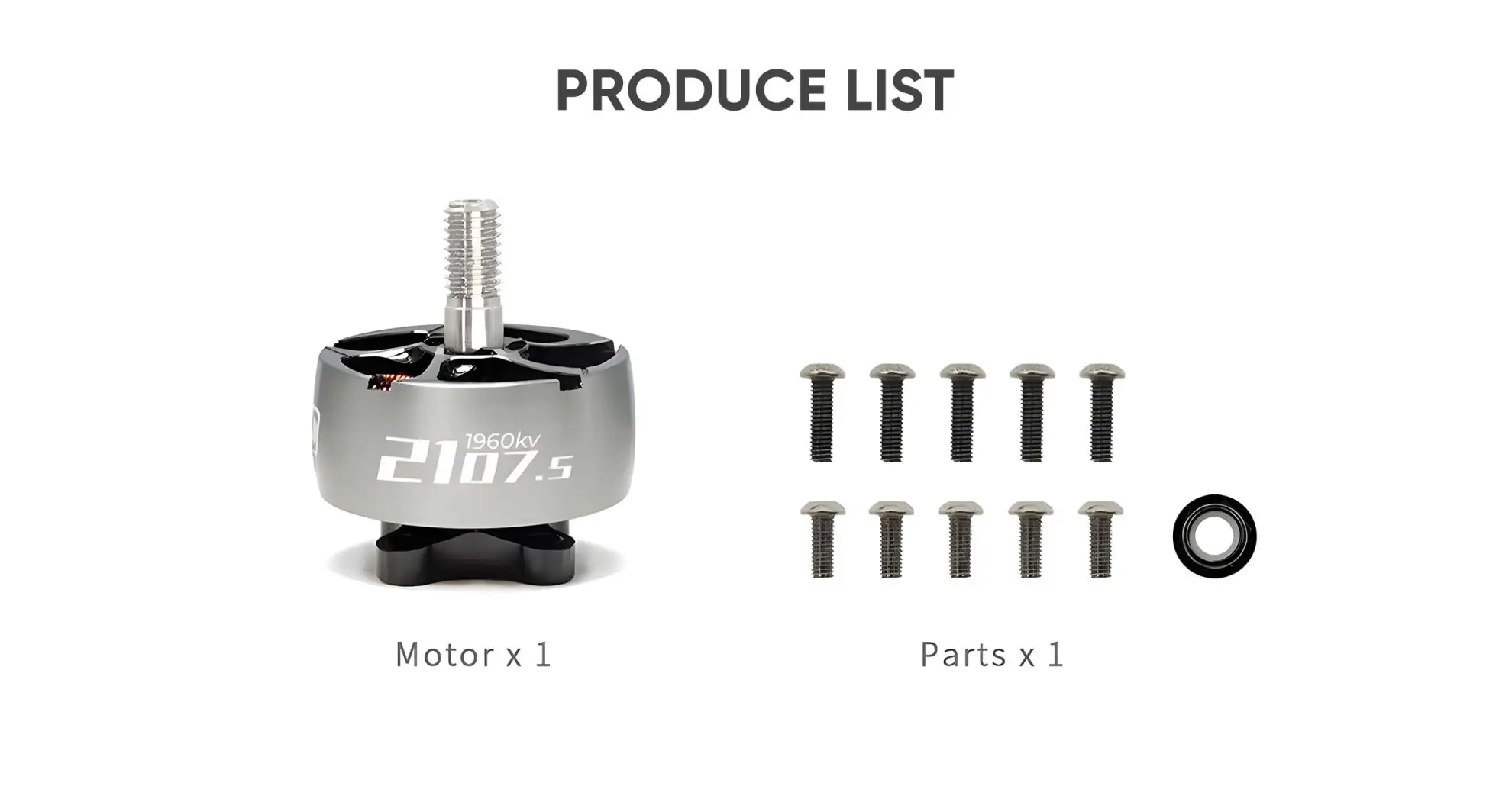 geprc speedx2 2107 5 motor 1960kv fpv drone packing