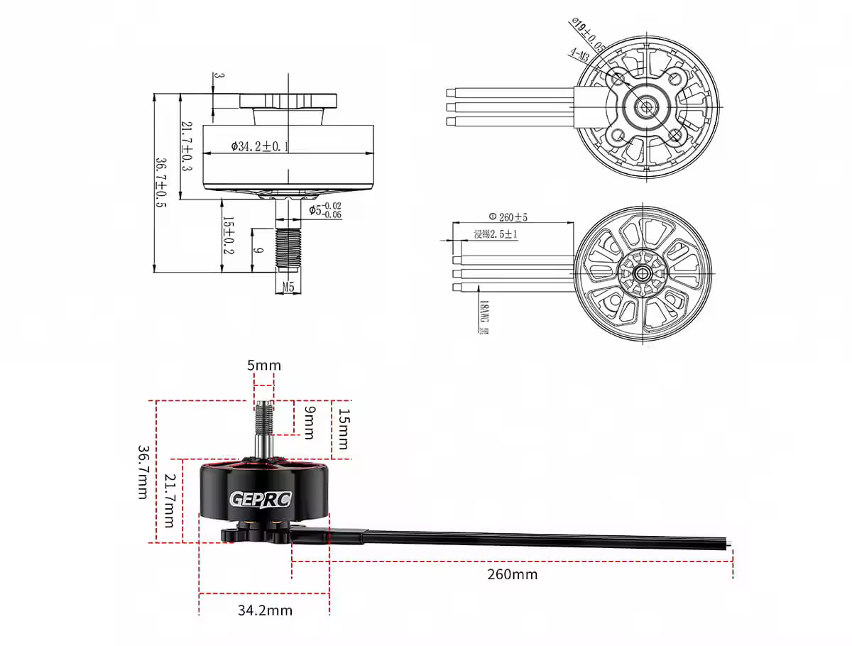 geprc speedx2 2809 v1 1 fpv drone motor 9