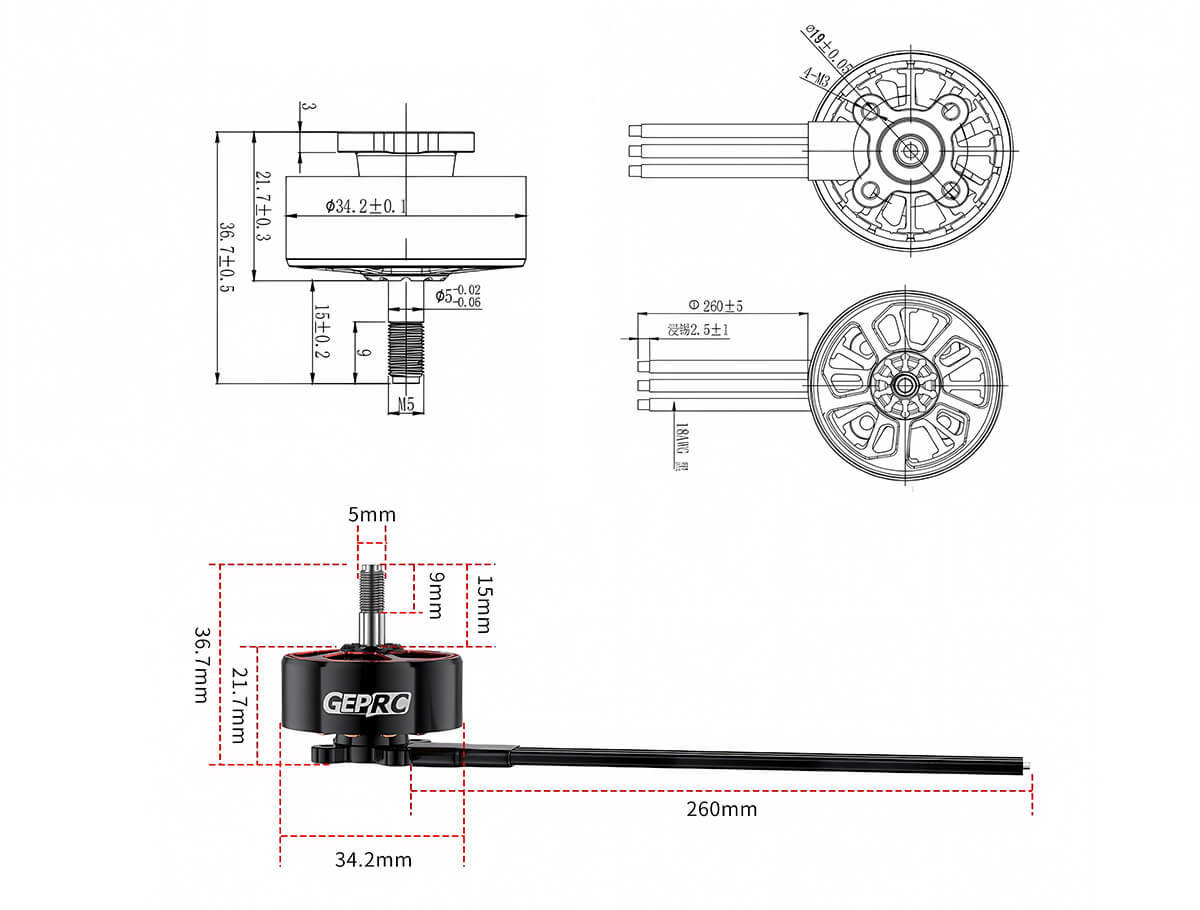 geprc speedx2 2809 v1 1 fpv drone motor 9