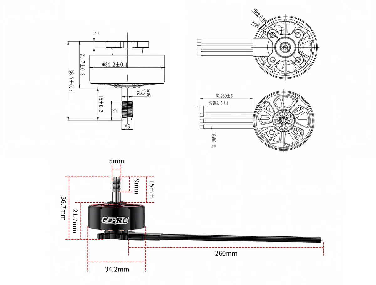 geprc speedx2 2809 v1 1 fpv drone motor 9
