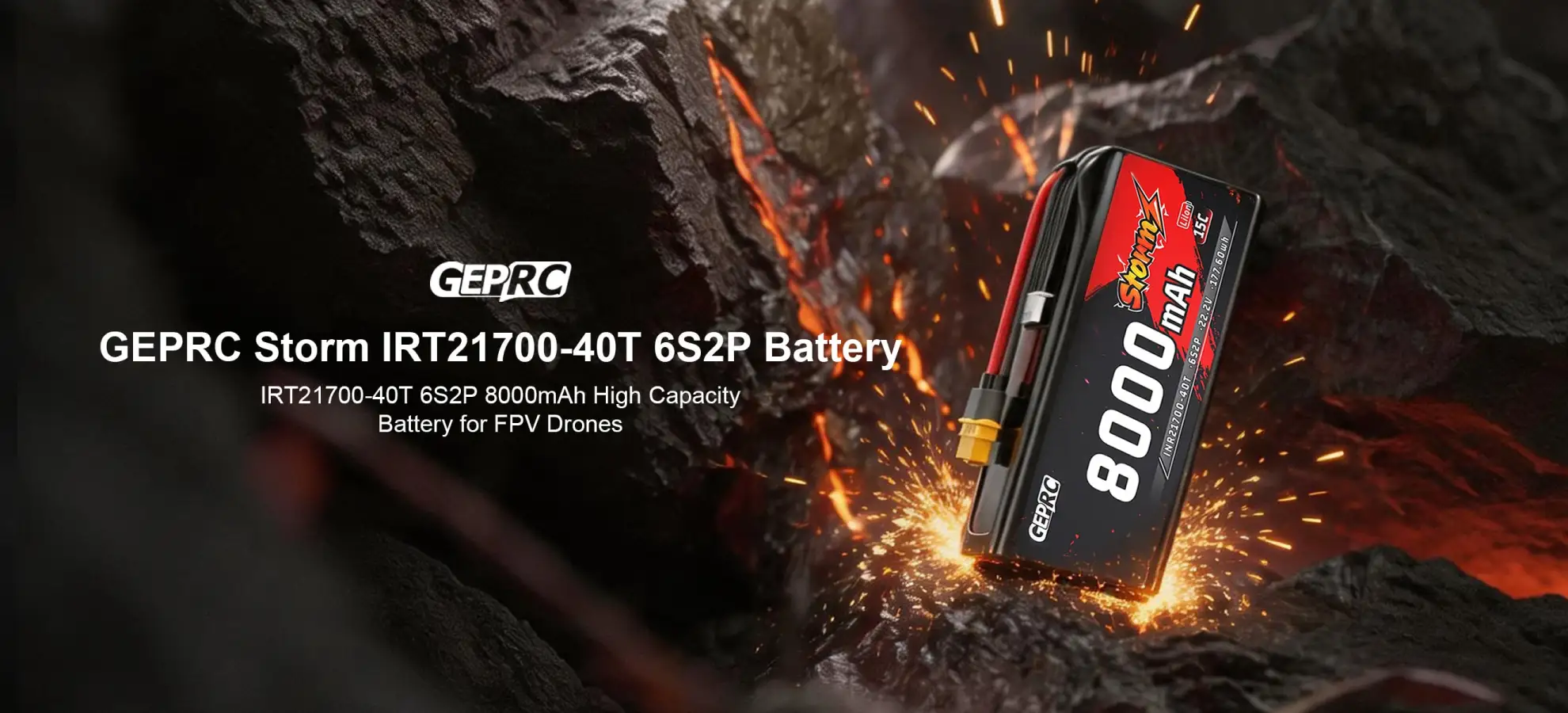 geprc storm irt21700 40t 8000mah battery pc