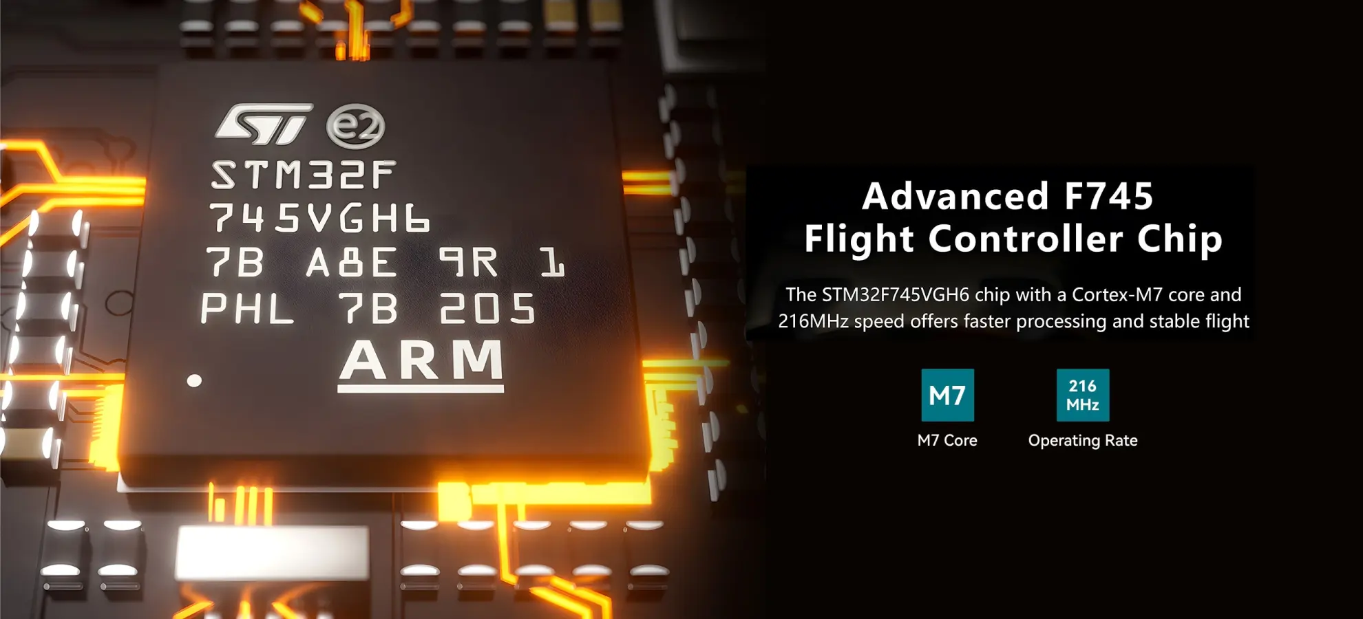 geprc taker f745 bt 8bit 60a stack chip