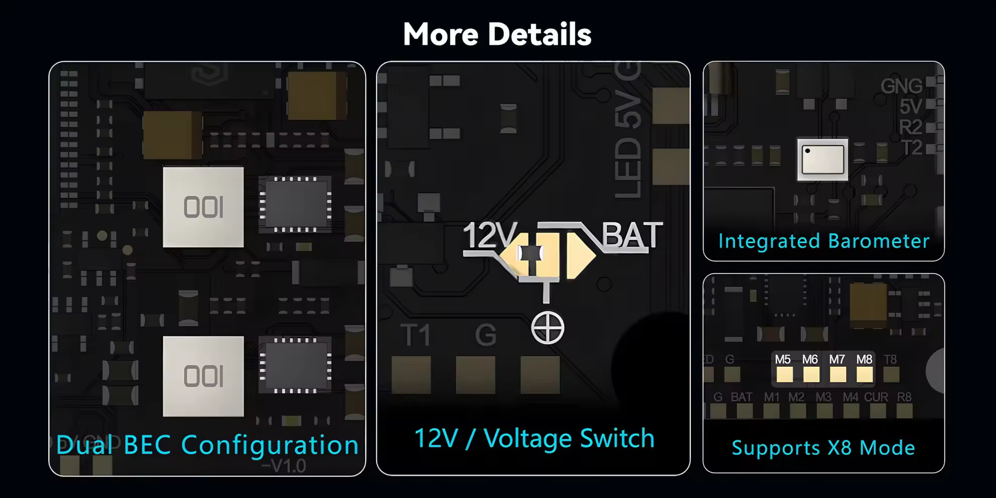 geprc taker f745 bt 8bit 60a stack details