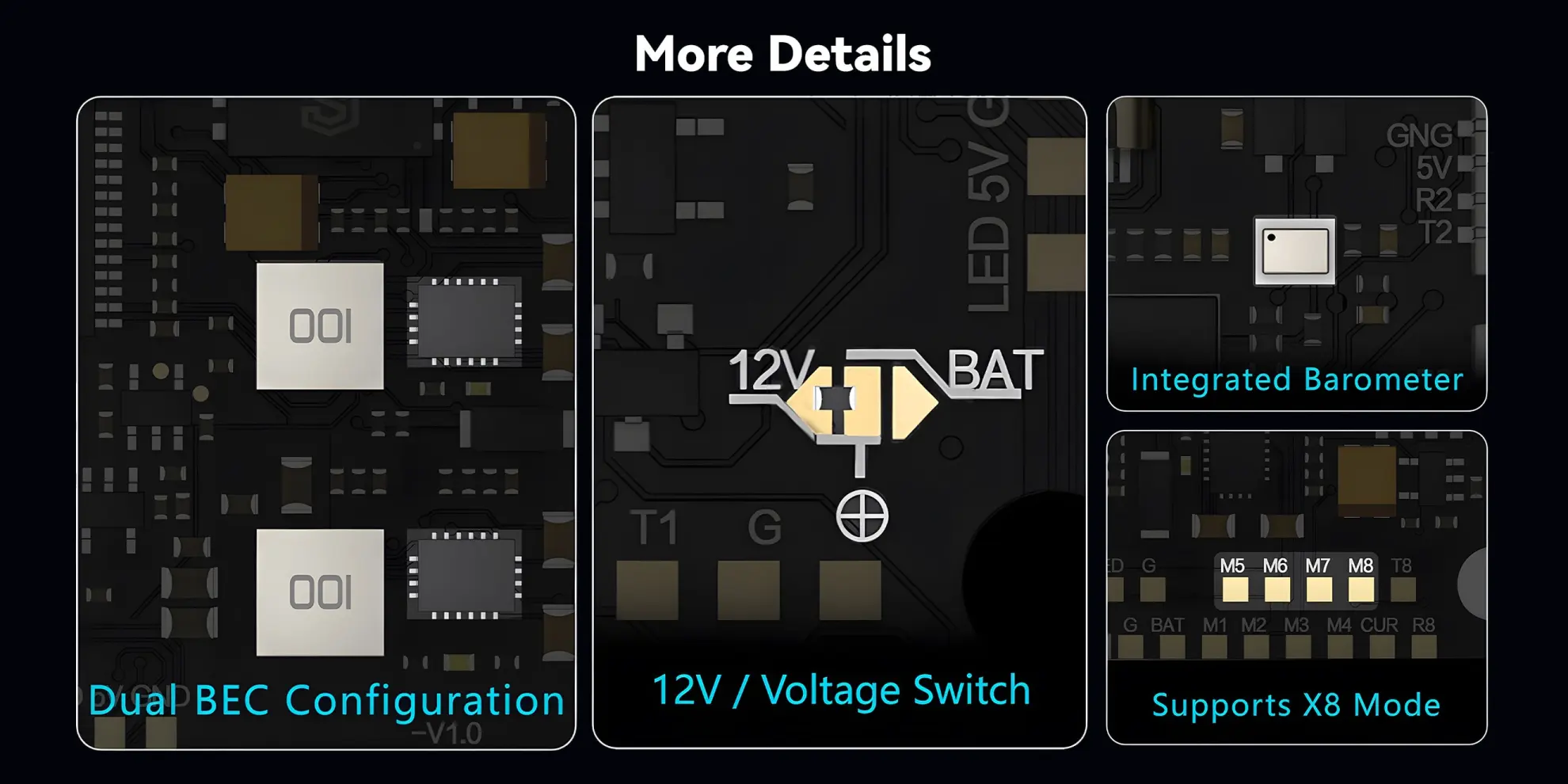 geprc taker f745 bt 8bit 60a stack details