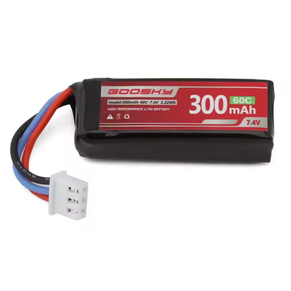 Goosky S1 2S 7,4V 300mAh 60C LiPo-Akku XHR für RC-Helikopter