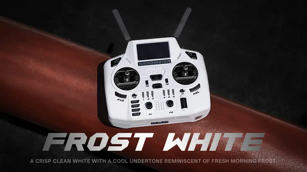 gx12 crush radio controller frost white image