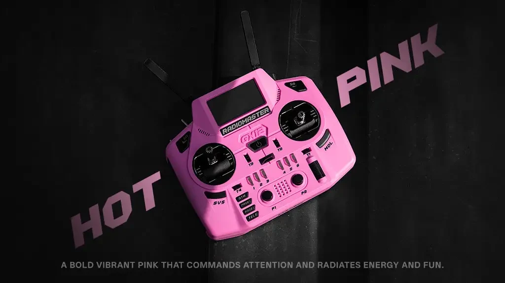 gx12 crush radio controller hot pink image