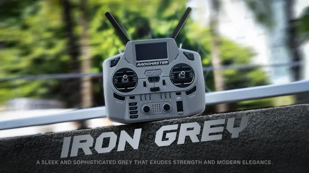 gx12 crush radio controller iron grey