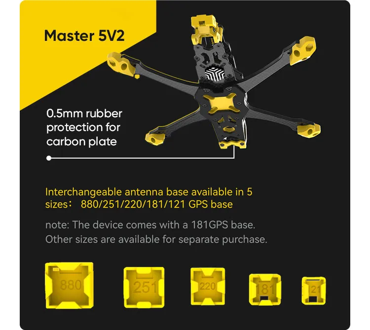 Vente SpeedyBee Master 5 V2 Analogique / HD DJI O3 F7 6S Drone de Course FPV 5 Pouces eestyle PNP BNF - Banggood ançais Mobile-arrival notice