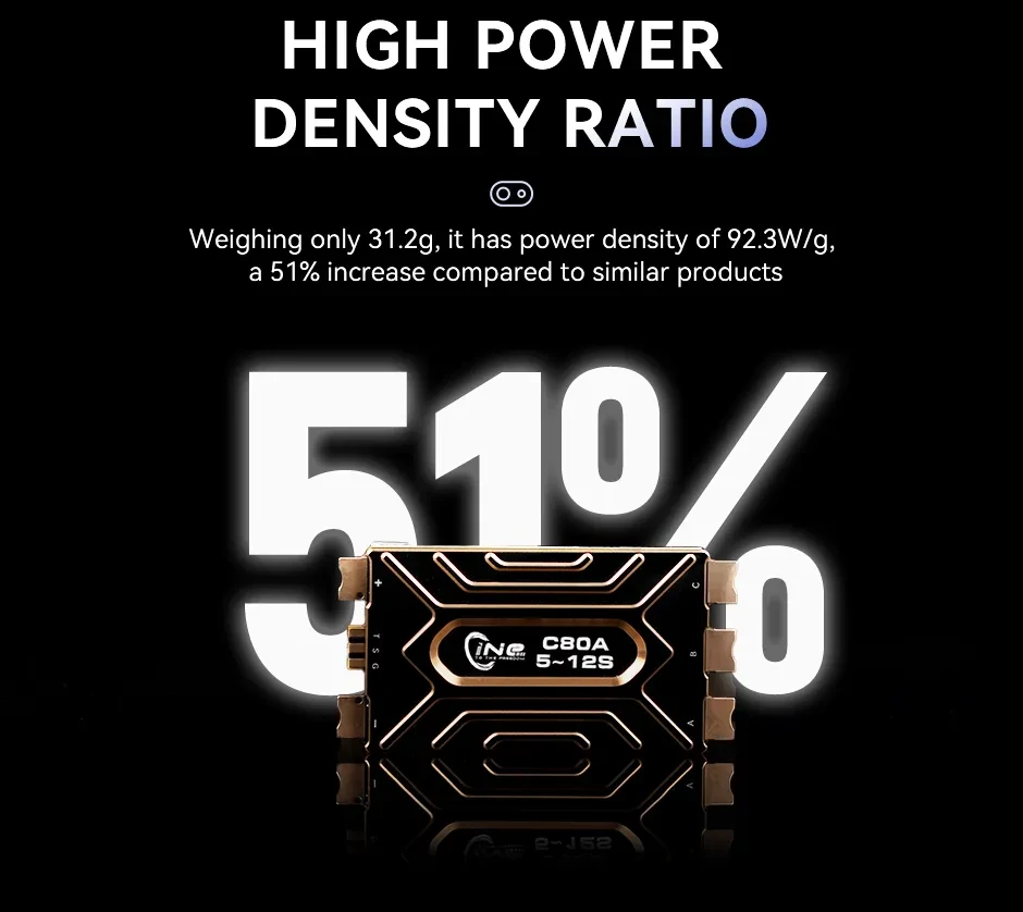 T-Motor c80a 12s esc with high power