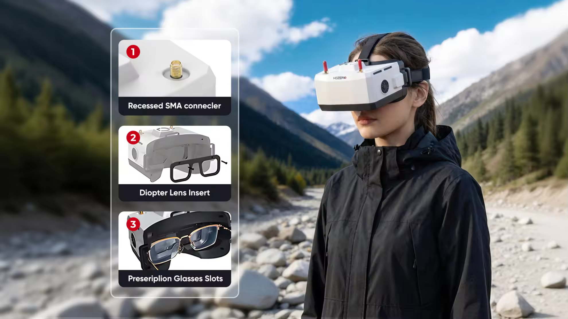 hdzero boxpro ultimate fpv goggles  portable design