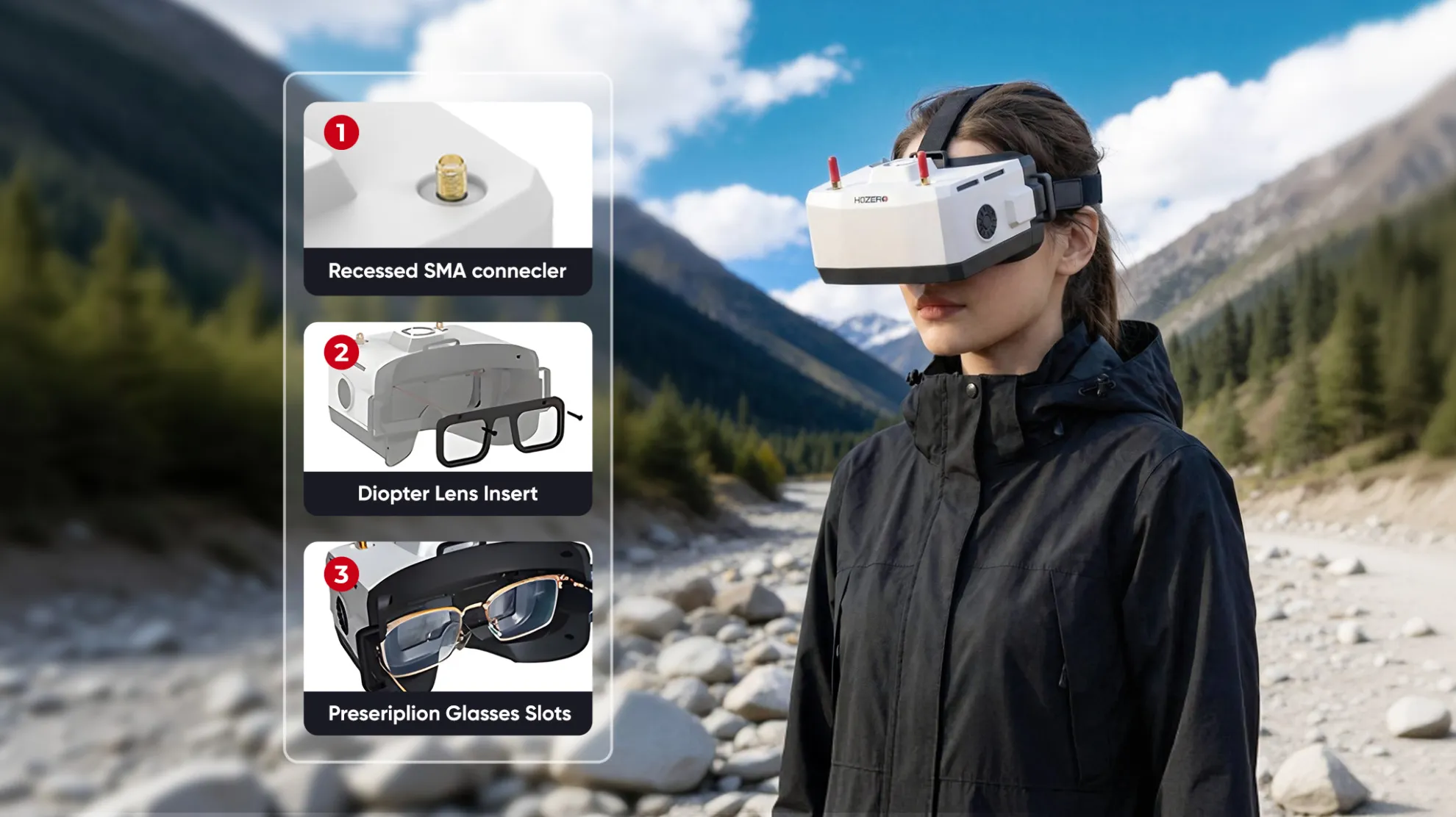 hdzero boxpro ultimate fpv goggles  portable design