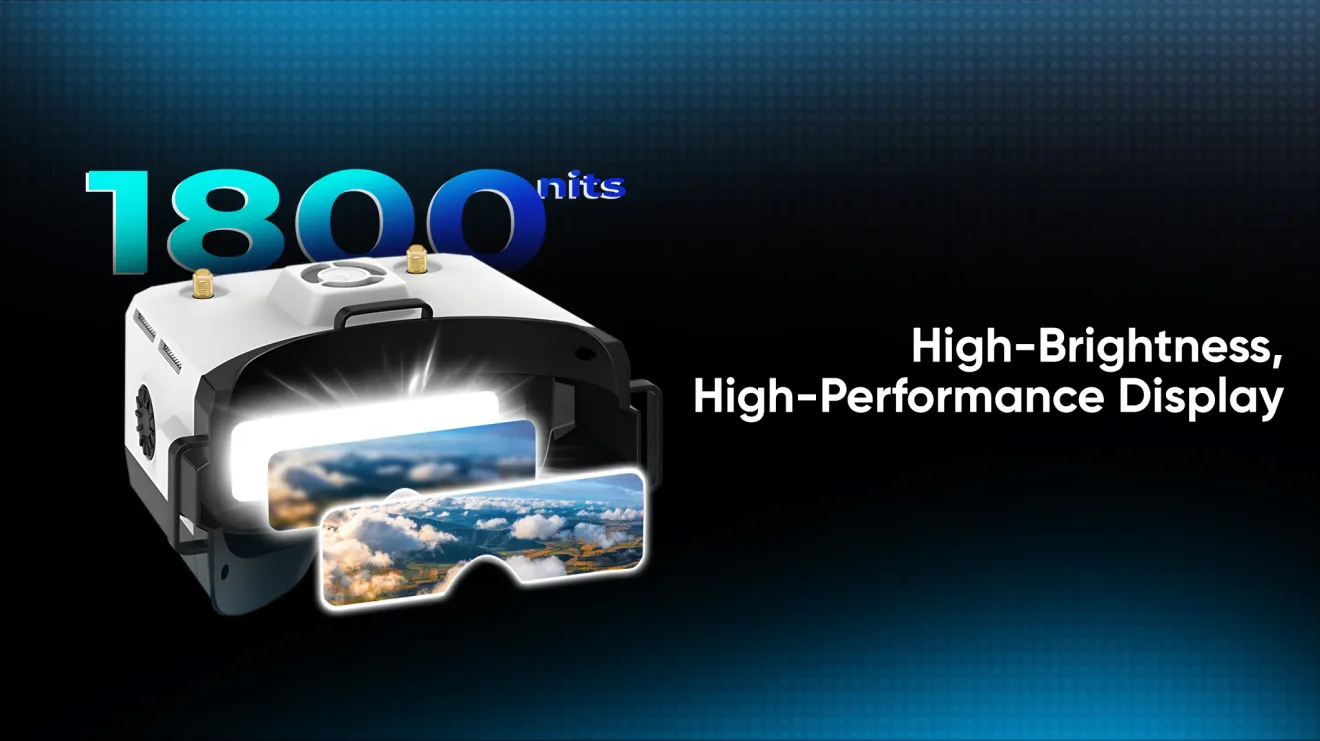 hdzero boxpro ultimate fpv goggles 1800nits display
